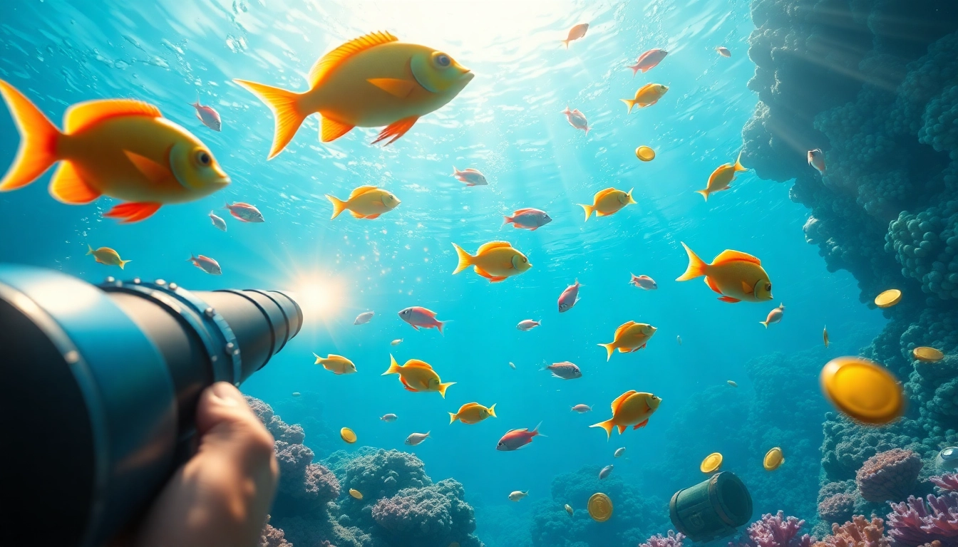 Experience the excitement of bắn cá đổi thưởng with vibrant underwater visuals and thrilling gameplay elements.