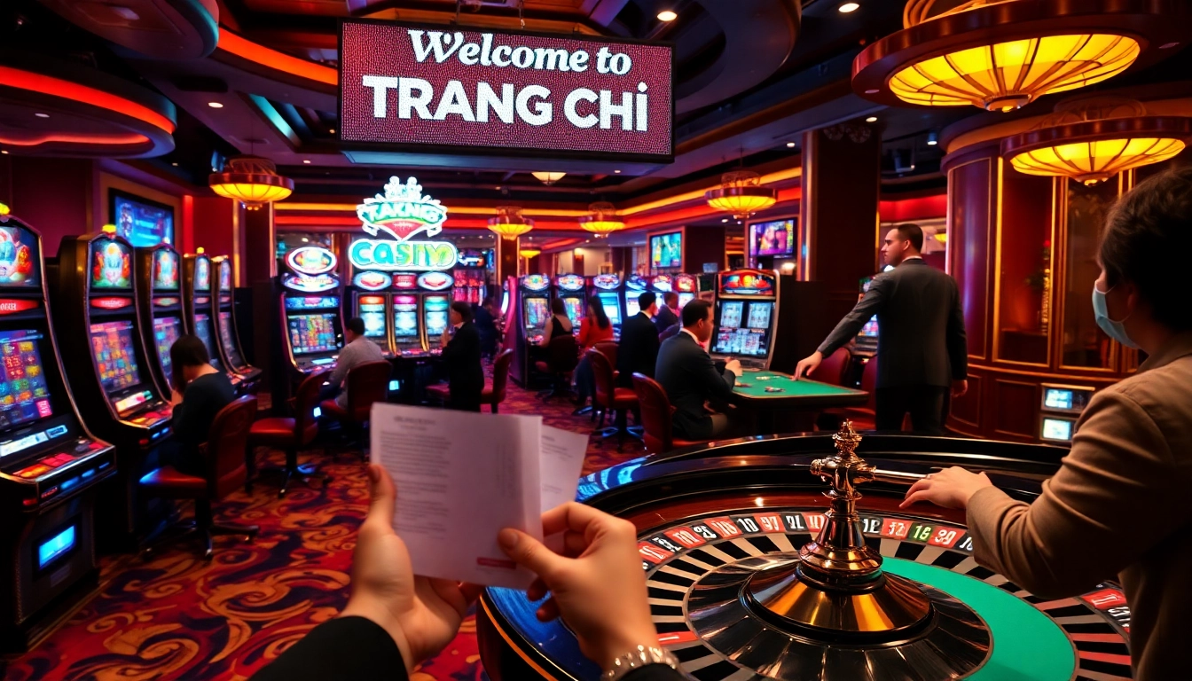 TRANG CHỦ 32WIN welcomes players to an exciting casino with poker tables, vibrant slot machines, and engaging roulette action.