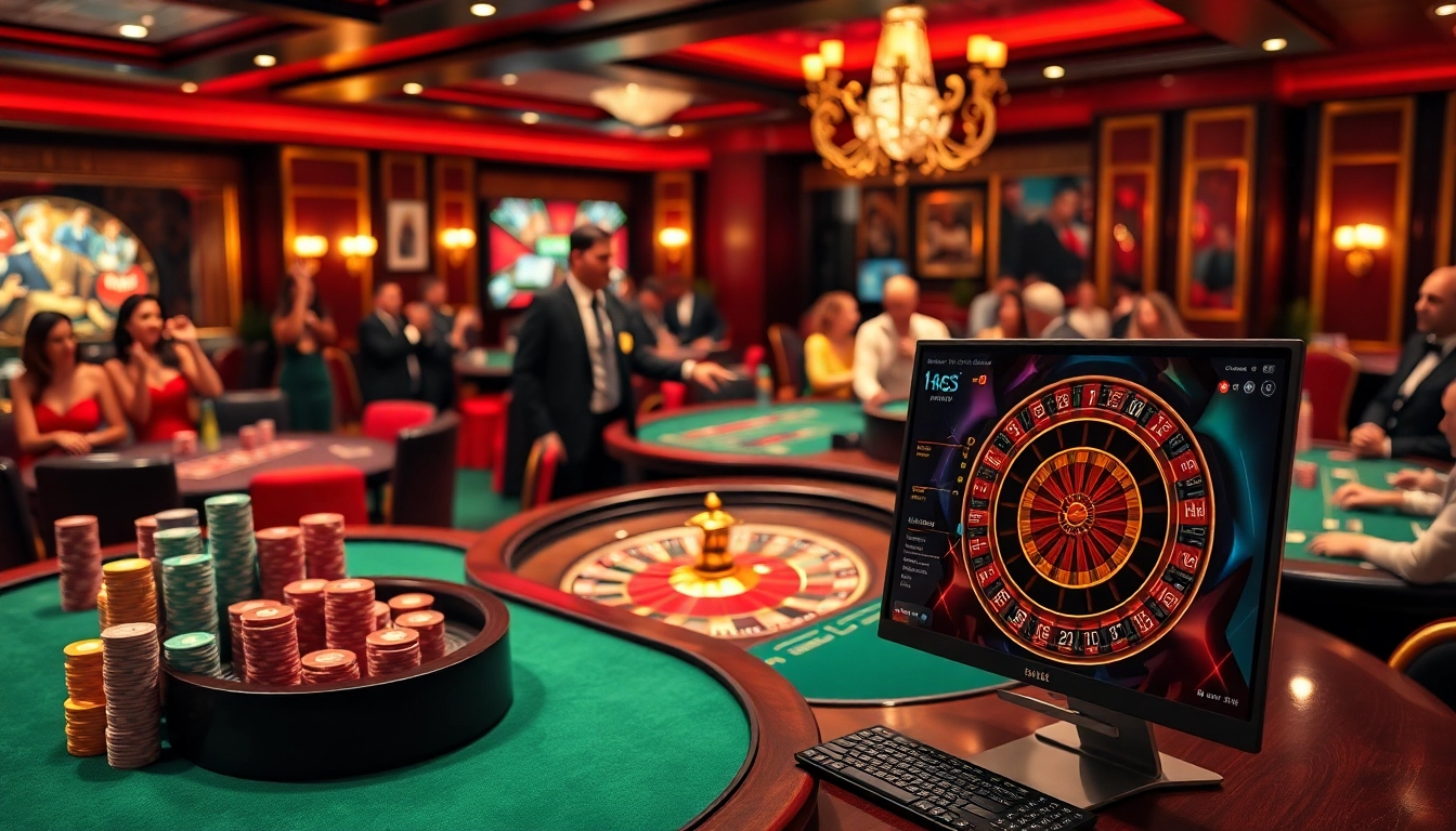 Experience the thrill of gaming at trang nhà cái uy tín with vibrant casino tables and exciting online betting interfaces.